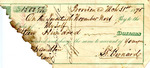 Receipt, 31 March 1875 by Samuel Pennock Bernard