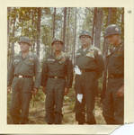 Clause F. Clayton with Turnage, General B.O. Smith, and Lt. Col. L.C. Ator. by Author Unknown